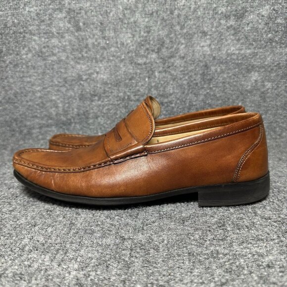 Magnanni Leather Penny Loafers Men’s Size 7 Brown Slip On XL ExtraLight Shoes main image 8